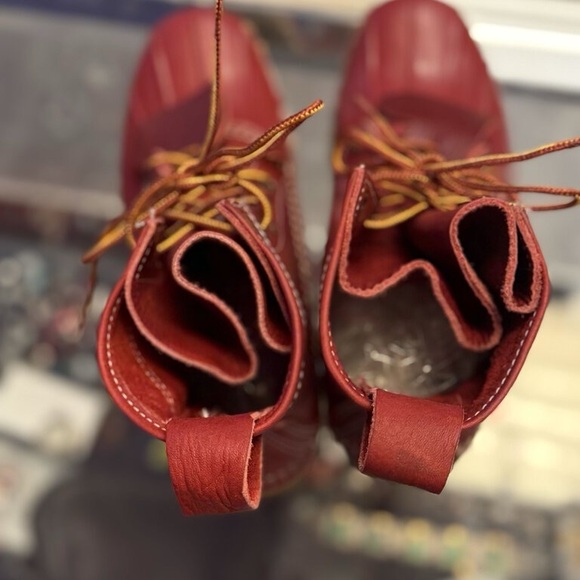 Rare Women's L.L. Bean Limited Edition 8" Heart Red Duck Boots Size 8 - Picture 7 of 10